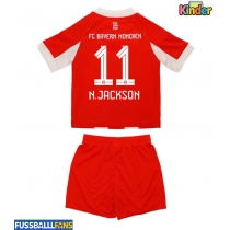 Bayern Munich Nicolas Jackson #11 Heimtrikotsatz Kinder 2025-26 Kurzarm (+ Kurze Hosen)